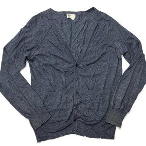 AG Adriano Goldschmied Button Up Cardigan Sweater Mens Medium Blue Cotton Light